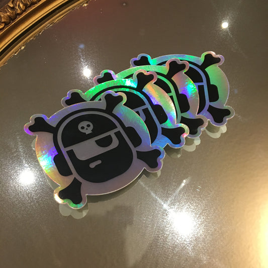 Pirate Radio Holographic Sticker