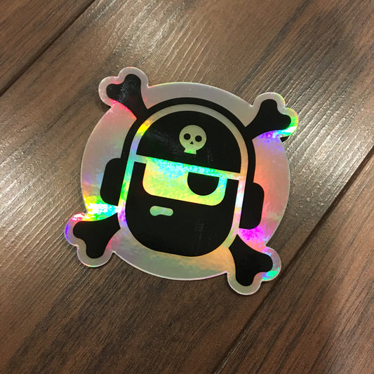 Pirate Radio Holographic Sticker